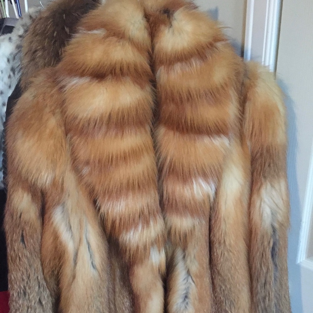 Mary McFadden couture fox fur jacket